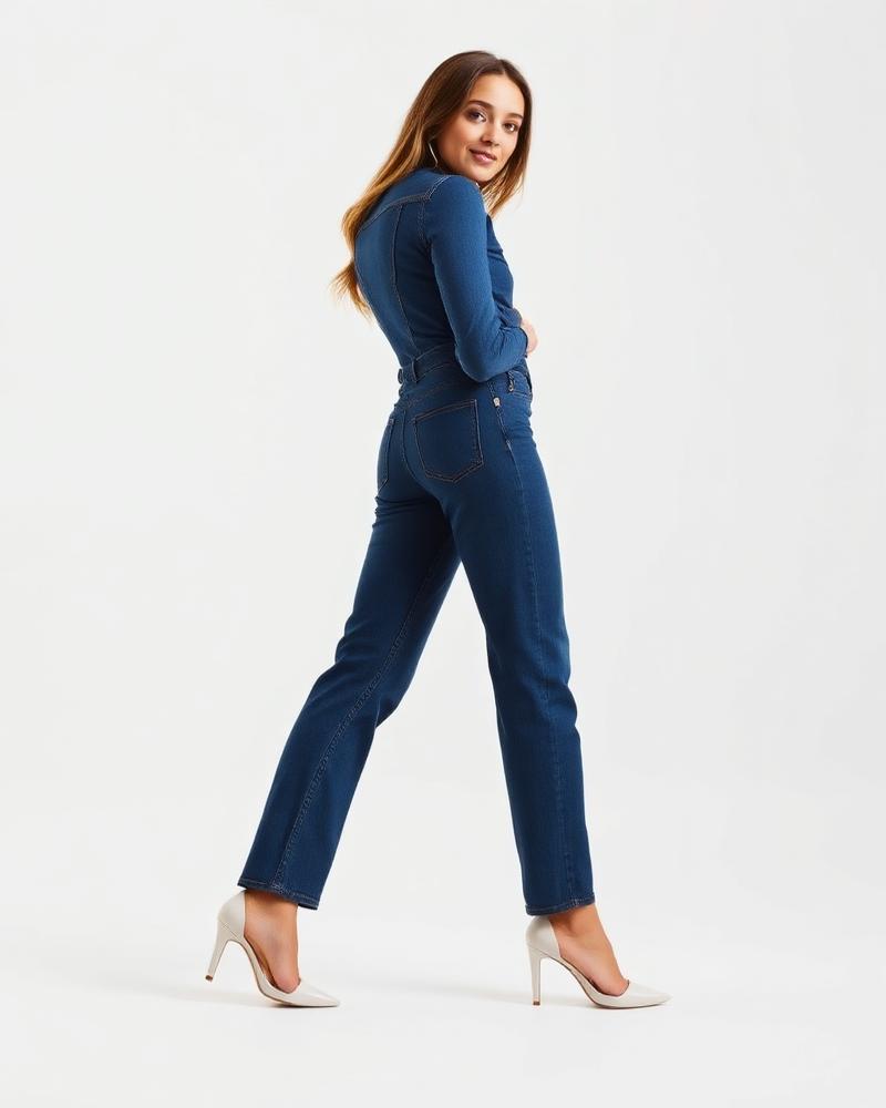 High-Rise Straight Jean